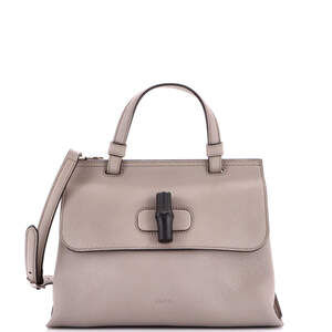 Gucci Small Bamboo Daily Top Handle Bag Leather